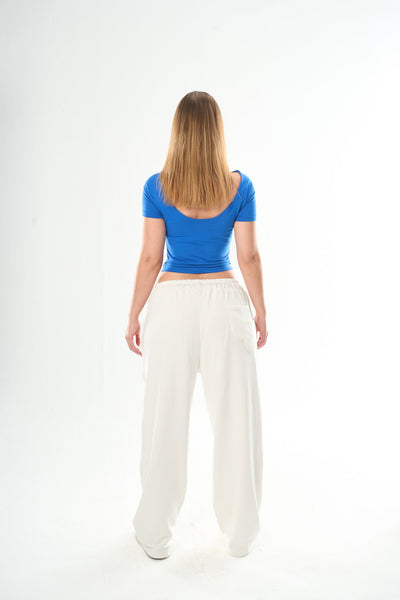 Royal Blue Backless Neck Top
