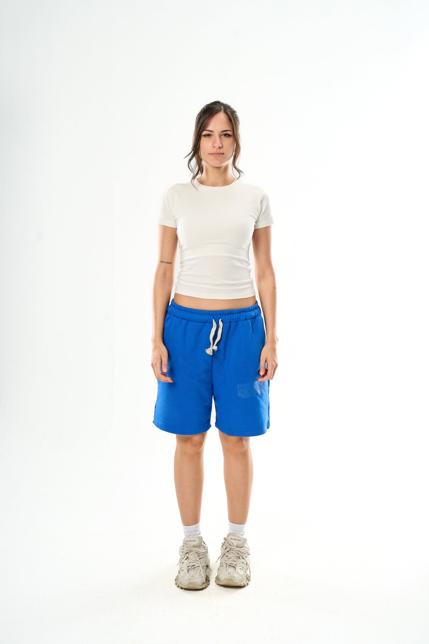Off-White Round Neck Top