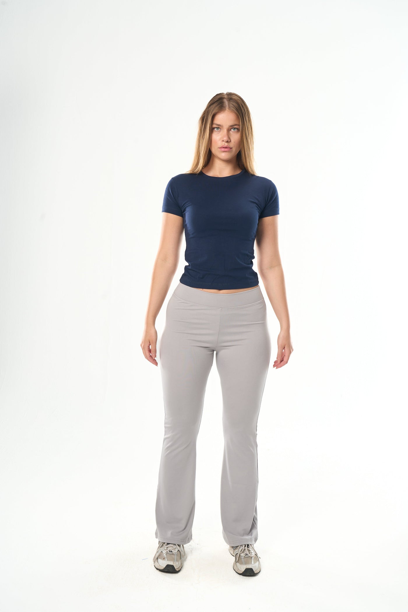 Navy Blue Round Neck Top