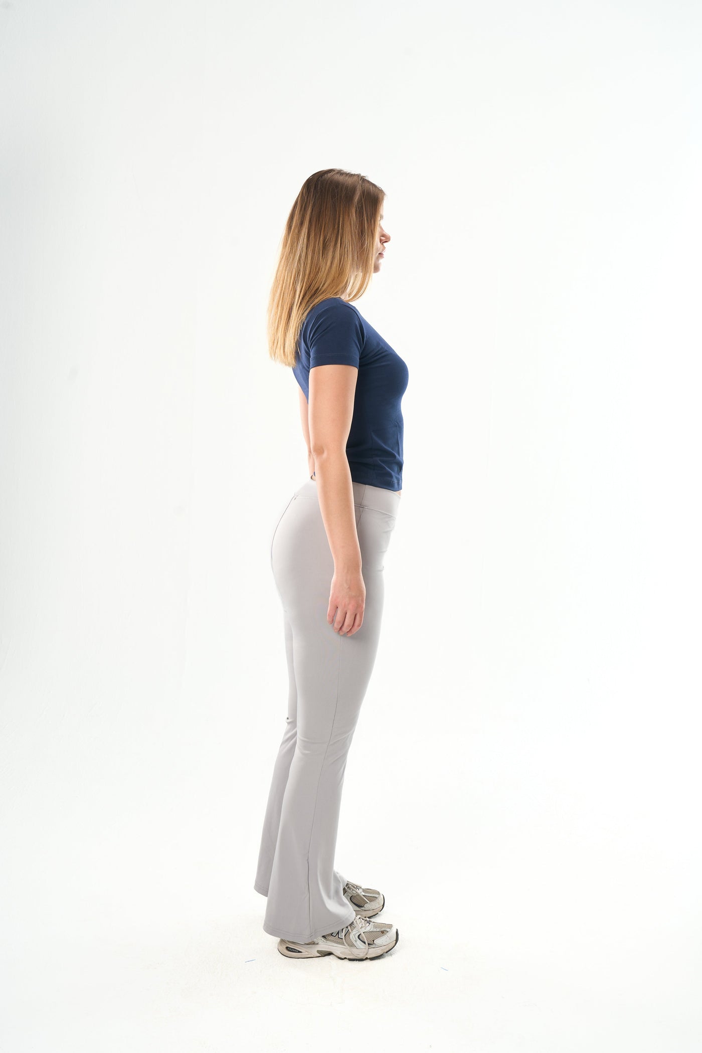 Navy Blue Round Neck Top