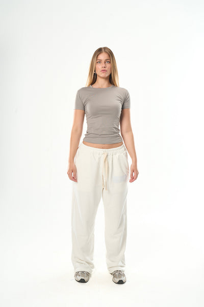 Light Grey Round Neck Top
