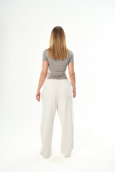 Light Grey Round Neck Top