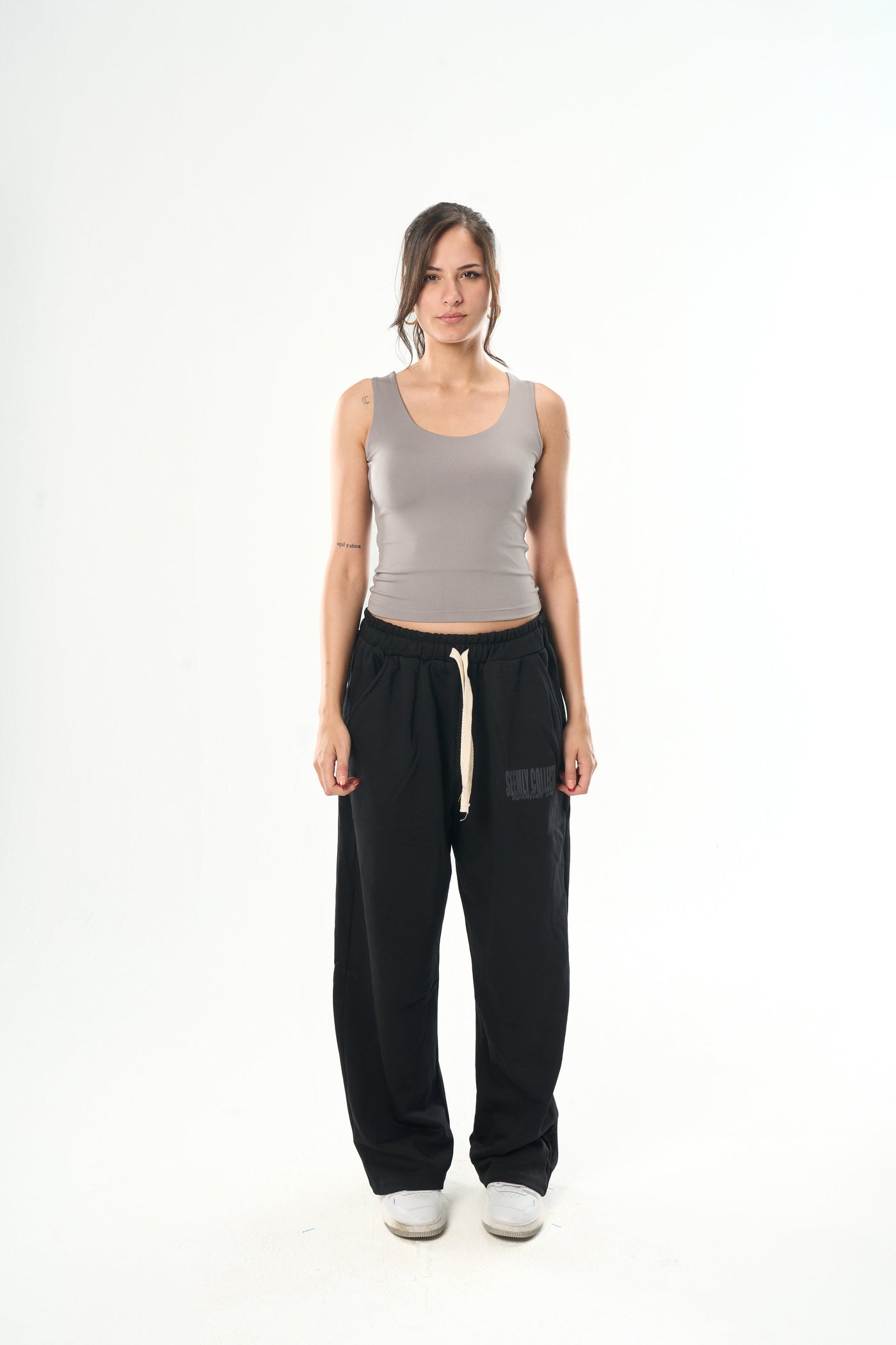 Light Grey Cut Top