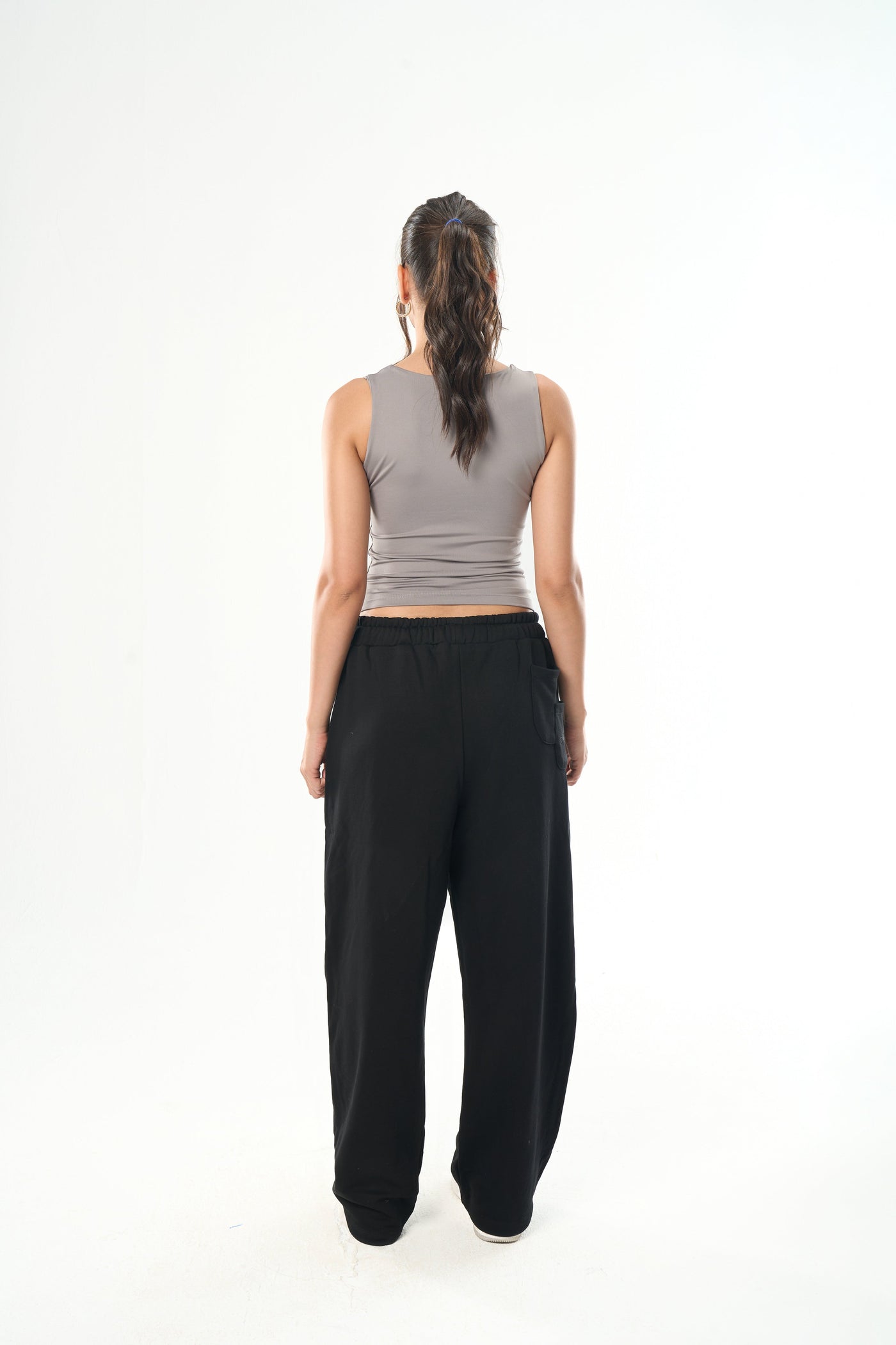 Light Grey Cut Top