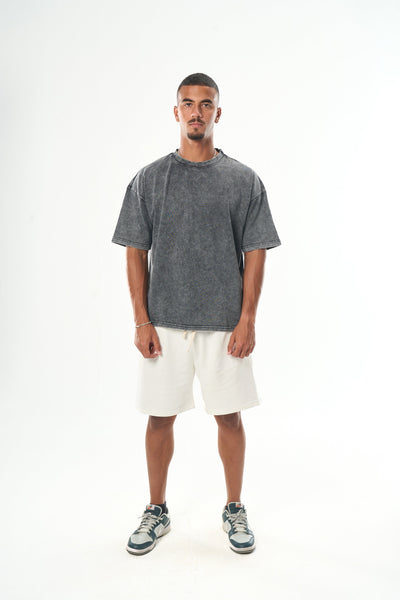 Washed Grey Basic T-Shirt