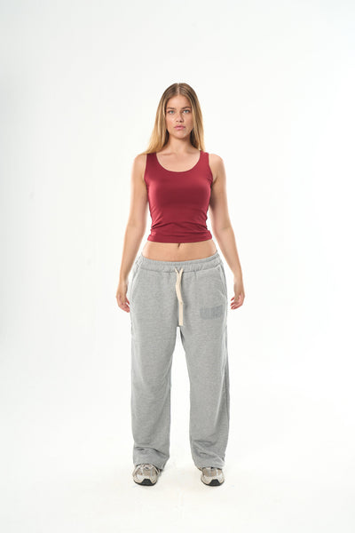 Burgundy Cut Top