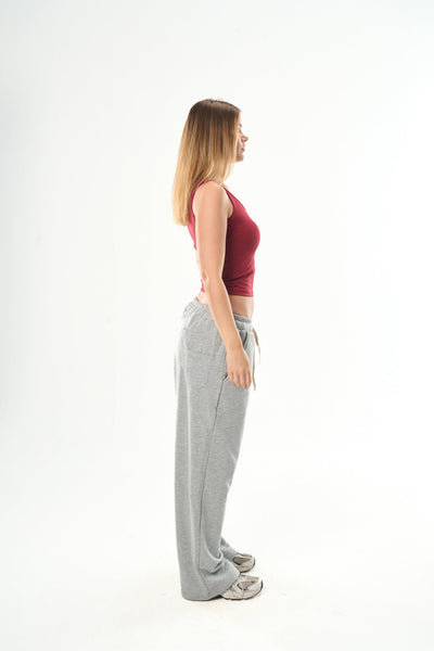 Burgundy Cut Top