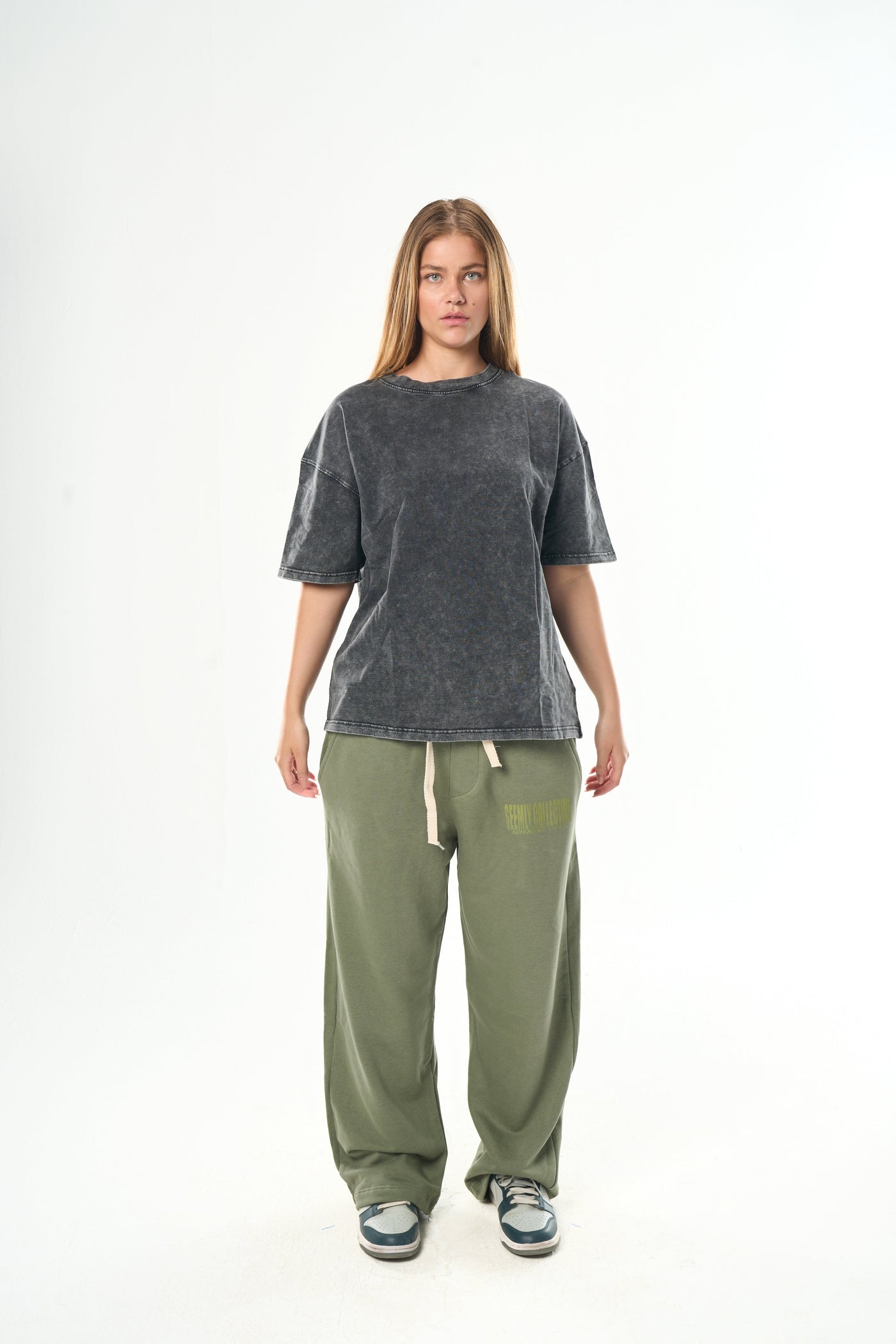Washed Grey Basic T-Shirt