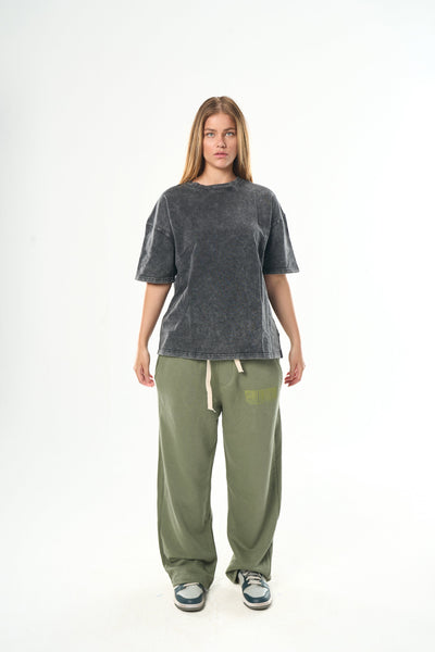 Washed Grey Basic T-Shirt
