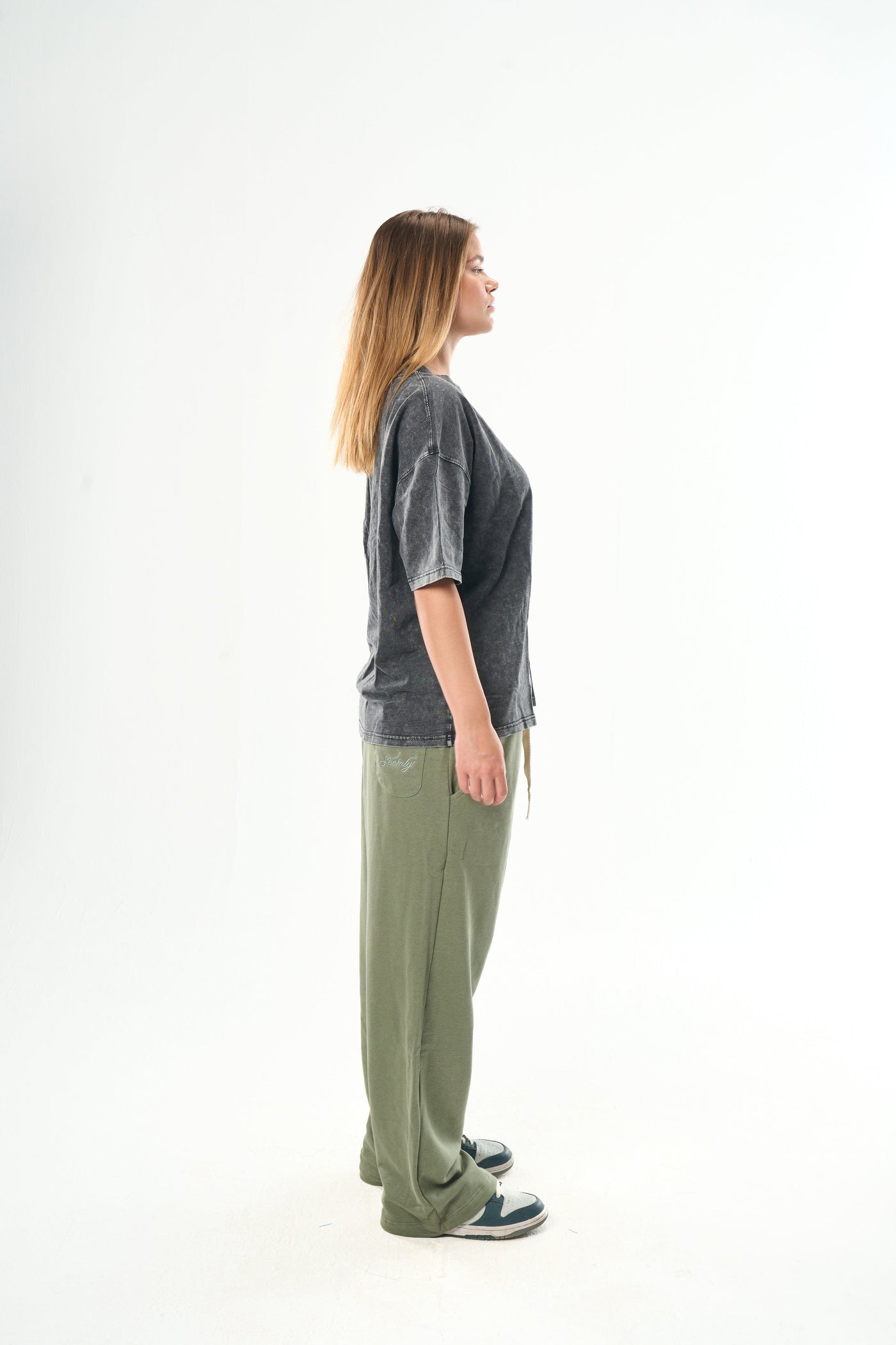 Washed Grey Basic T-Shirt