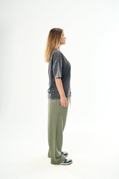 Washed Grey Basic T-Shirt
