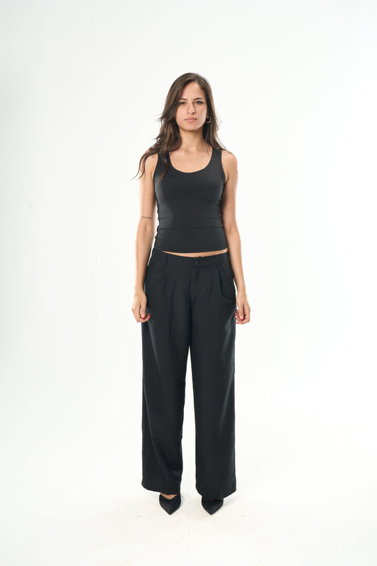 Black Cut Top