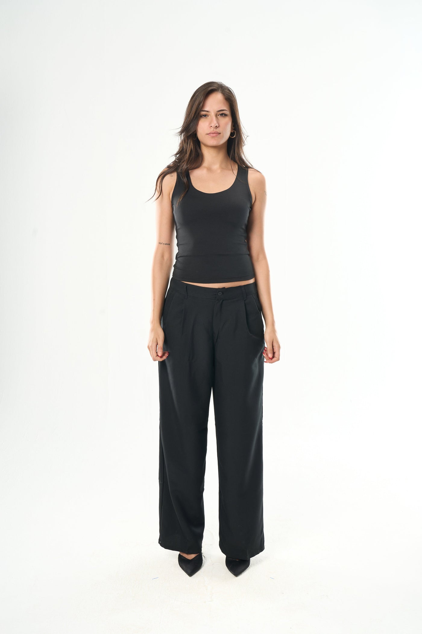 Black Cut Top