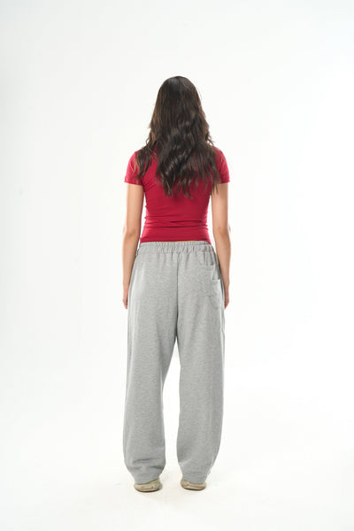 Burgundy Round Neck Top