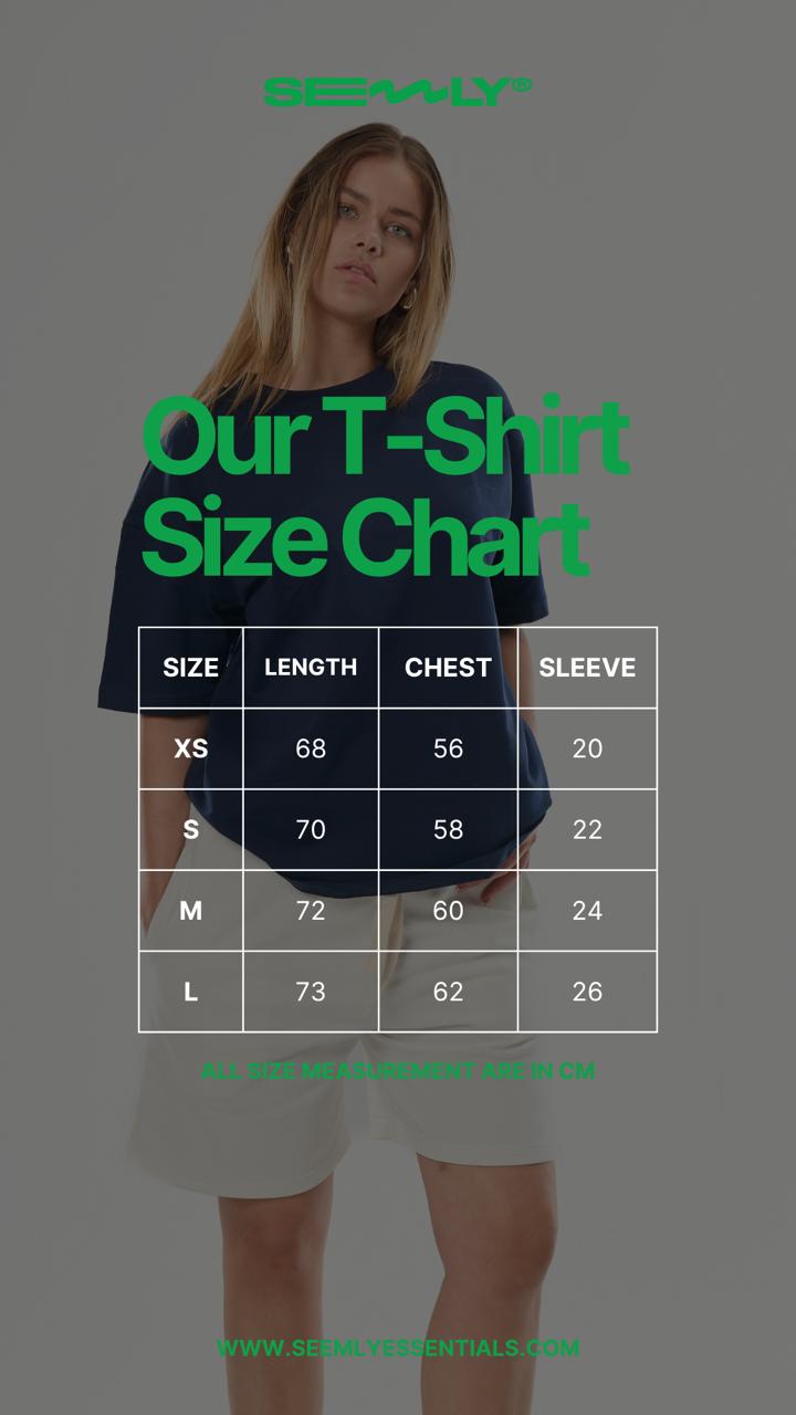 Ringer Tee size chart