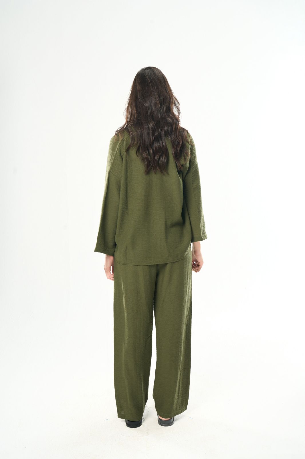 Olive Green Women Linen Shirt – Seemly Essentials