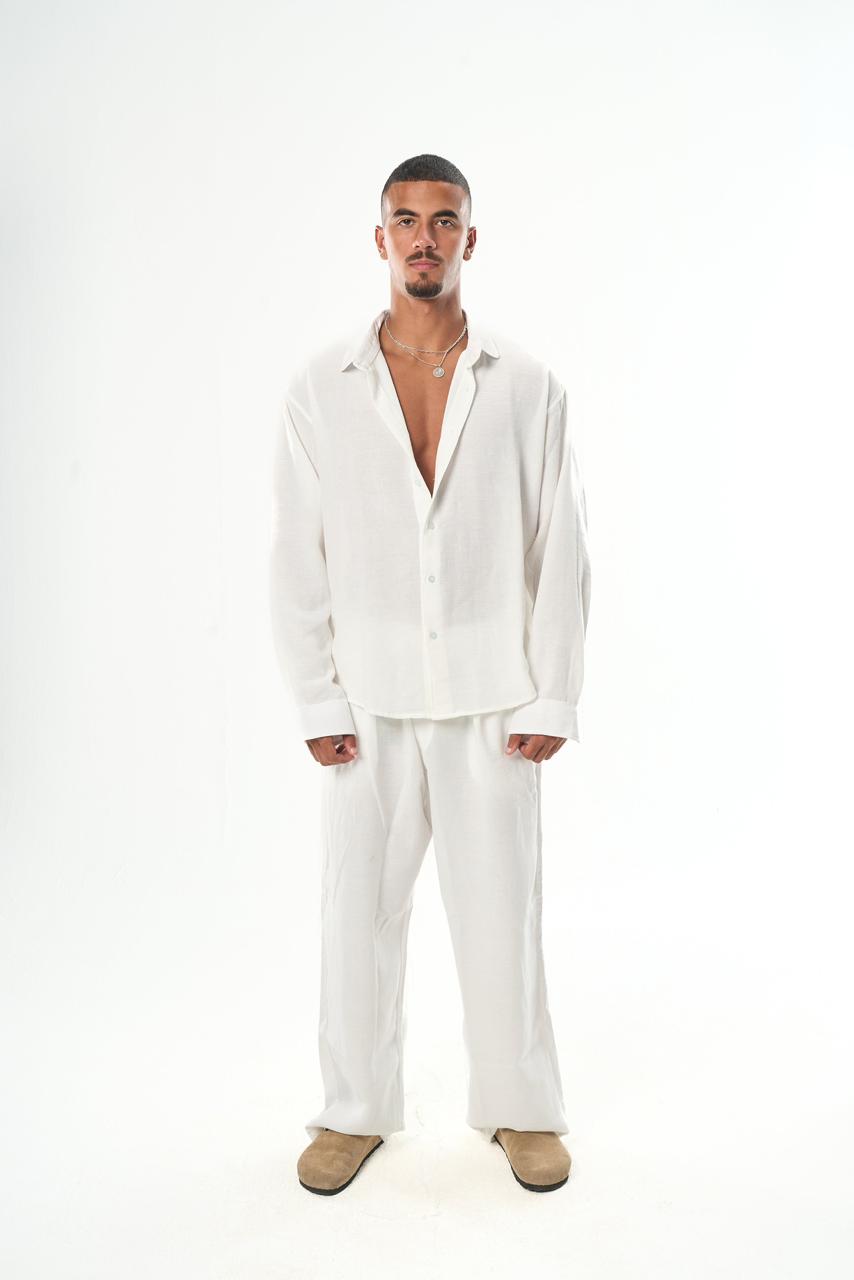 Men – White Linen Shirt – Seemly Essentials