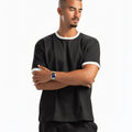 Men – Ringer Tee in Black, styled (cover)