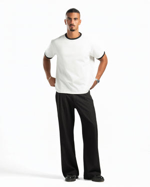 Men – Ringer Tee in White, full-length